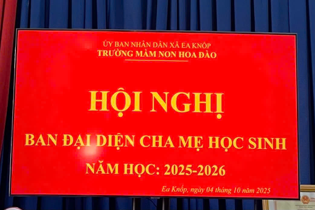 🌸 HỘI NGHỊ BAN ĐẠI DIỆN CHA MẸ HỌC SINH NĂM HỌC 2025 – 2026 🌸