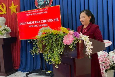 TRƯỜNG MẦM NON HOA ĐÀO ĐÓN ĐOÀN KIỂM TRA CHUYÊN ĐỀ NĂM HỌC 2025–2026 – THÀNH CÔNG TỐT ĐẸP 🌸